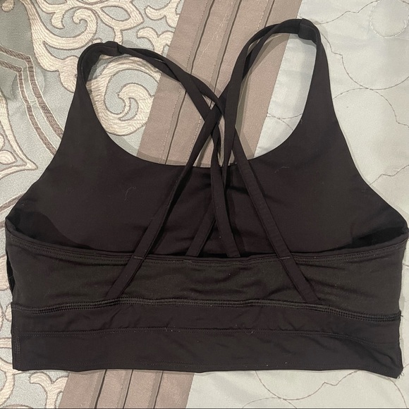 Lululemon Energy Bra Longline Black Size 8 - Picture 5 of 6